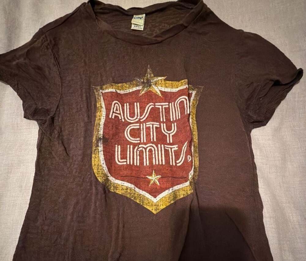 Kavio! Austin City Limits Graphic T-Shirt Brown Short Sleeve